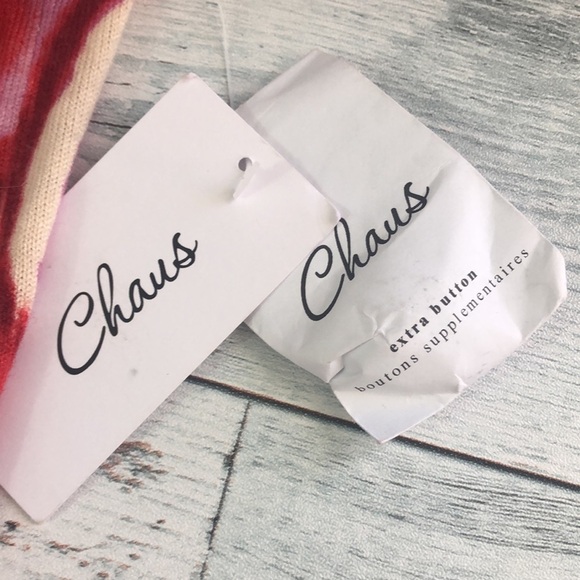 Chaus Silk Angora Rabbit Hair Blend Rose Cardigan NWT Medium - Picture 5 of 11